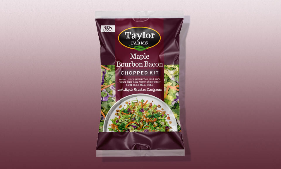 Maple Bourbon Bacon Chopped Salad Kit featuring fresh ingredients and vibrant colors for a delicious meal option.