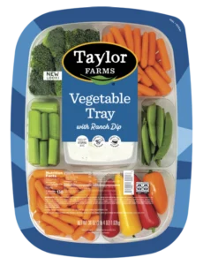 Taylor Farms Vegetable Tray with Snap Peas and Peppers with Ranch