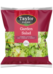 Delicious Taylor Farms Mediterranean style salad with fresh vegetables and feta cheese.