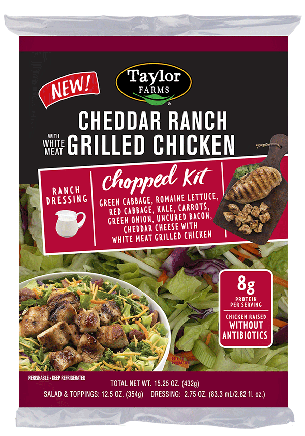 Cheddar Ranch Grilled Chicken Chopped Product Bag Image