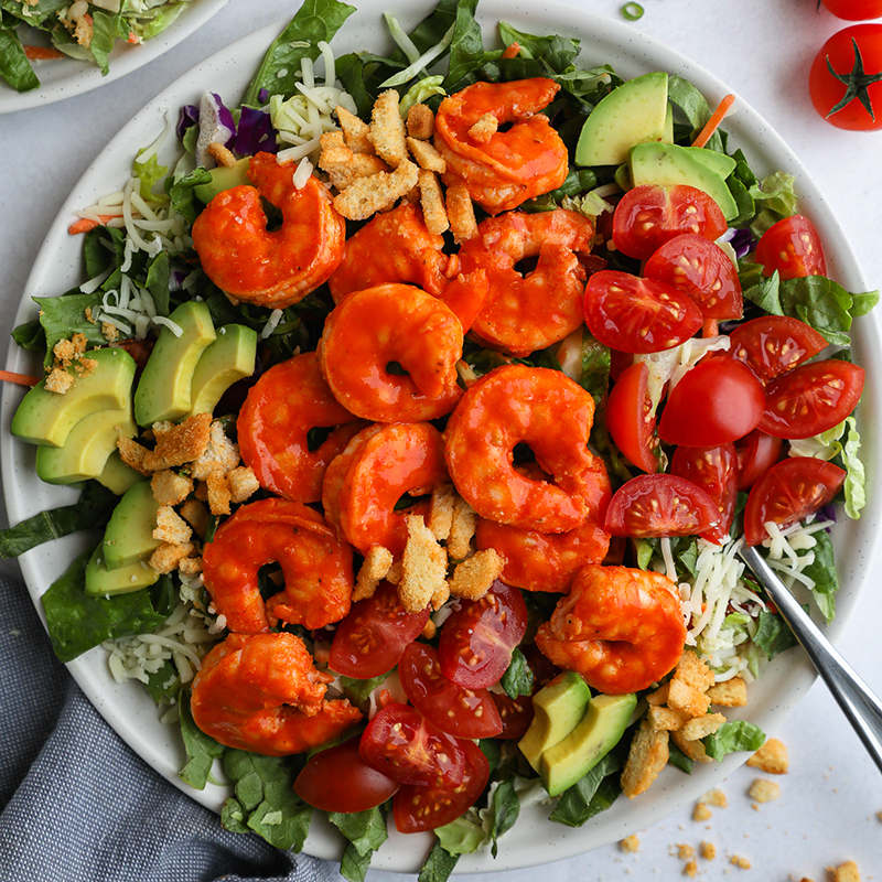 Easy Buffalo Ranch Shrimp Salad Recipe