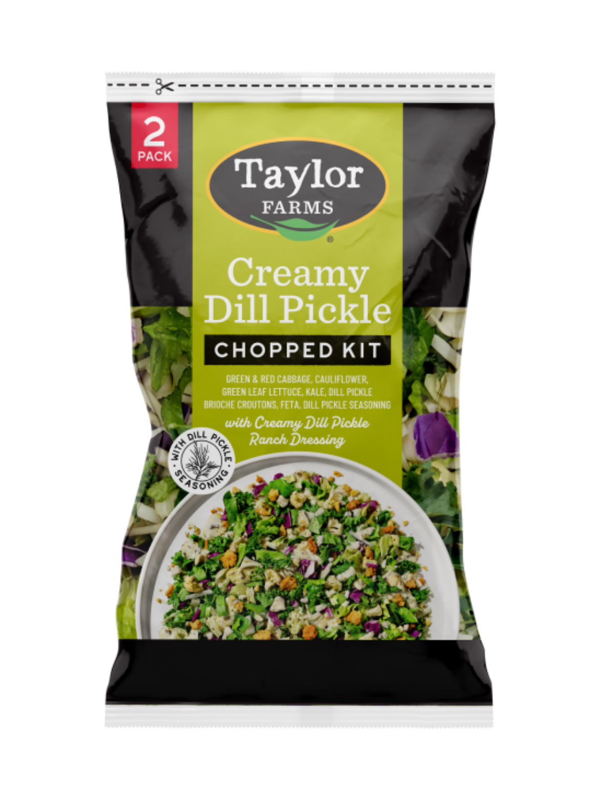 Taylor Farms Dill Pickle Chopped Salad Kit, 12.75 oz - Greatland Grocery