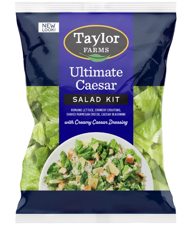 Taylor Farms Ultimate Caesar Salad Kit, ready in less than 3 minutes