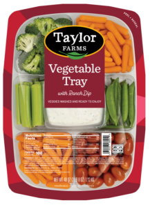 Fresh salad mix featuring vibrant greens and colorful vegetables from Taylor Farms.