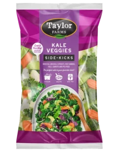 Fresh kale salad mix with colorful veggies for a nutritious side dish option.