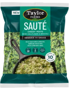 Taylor Farms Cheesy Pesto Riced Cauliflower & Broccoli Sauté Kit featured image
