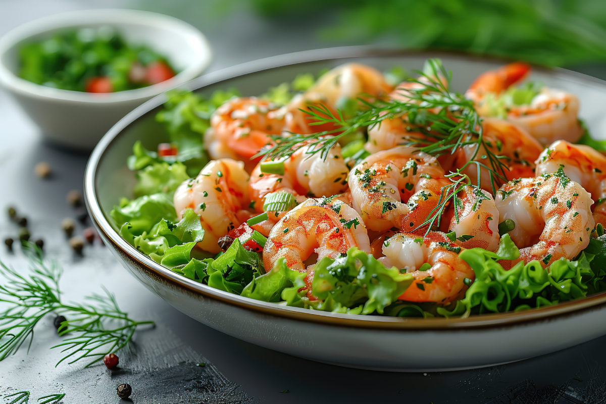 Traditional French Seafood Salad