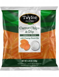 taylor farms carrot chips and dip snack pack